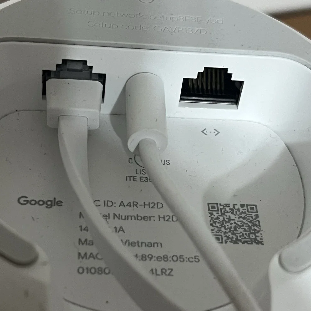 Google H2D Nest Wifi‎ Router and Point Untested Cords Included